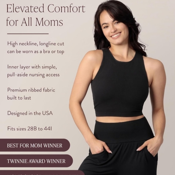 Kindred Bravely Maternity And Nursing Longline Bra Top XL Busty - Picture 4 of 7